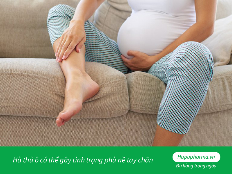 Hà thủ ô có thể gây tình trạng phù nề tay chân