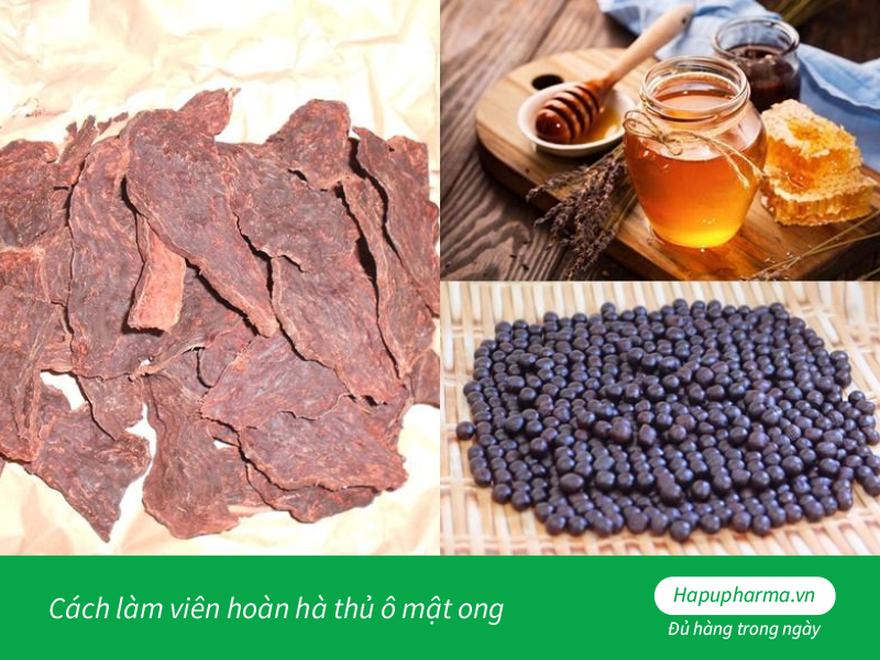 Cách làm viên hoàn hà thủ ô mật ong