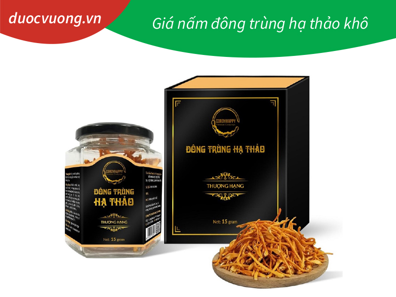 Giá nấm đông trùng hạ thảo khô rất đa dạng