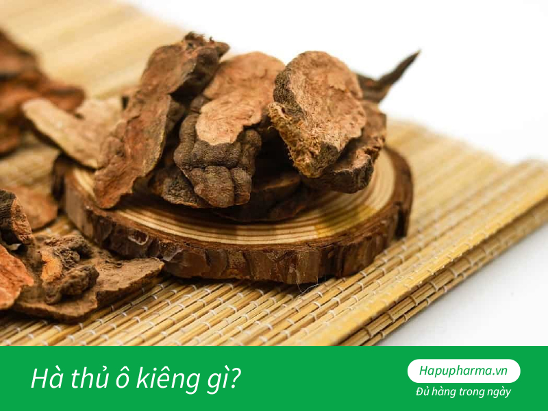 Hà thủ ô kiêng gì?