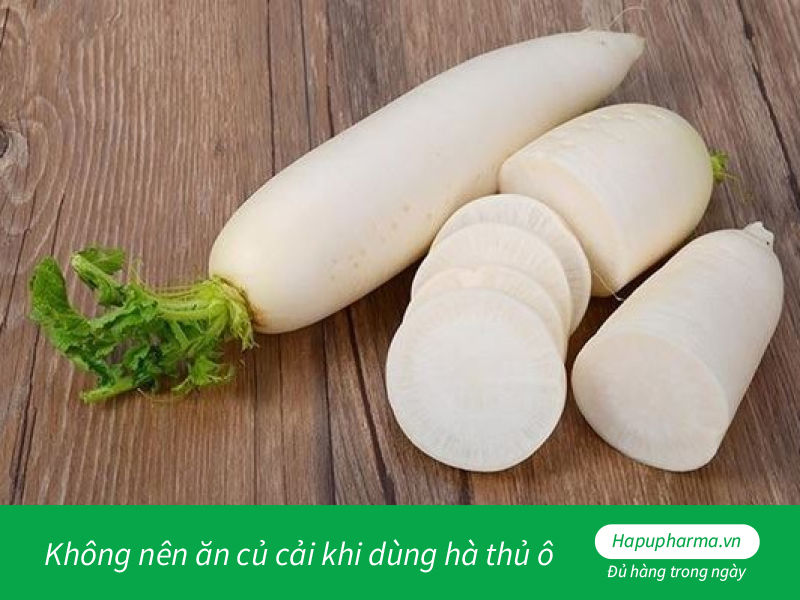  Không nên ăn củ cải khi dùng hà thủ ô