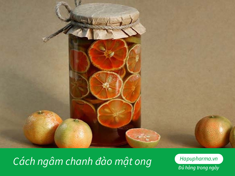 Cách ngâm chanh đào mật ong