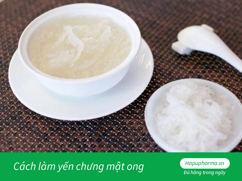 Cách làm yến chưng mật ong