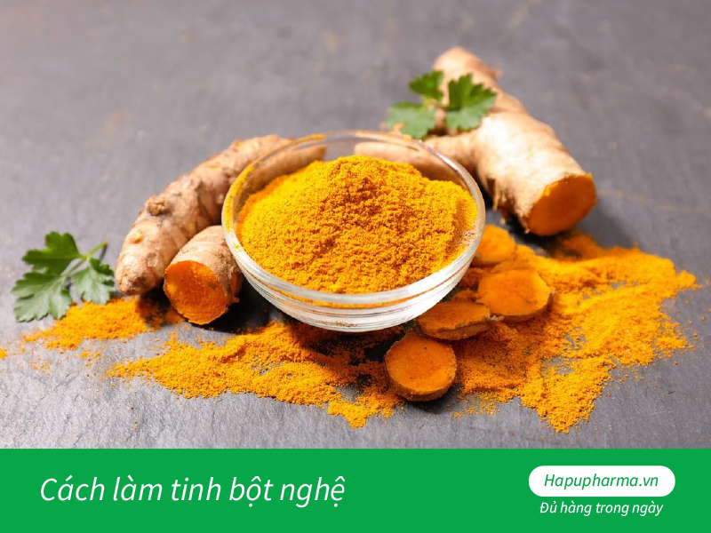 Cách làm tinh bột nghệ