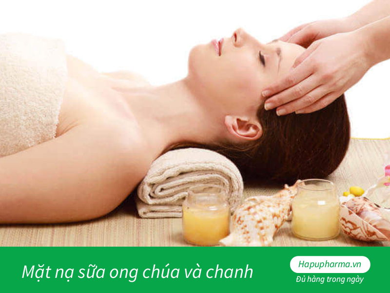 Mặt nạ sữa ong chúa và chanh