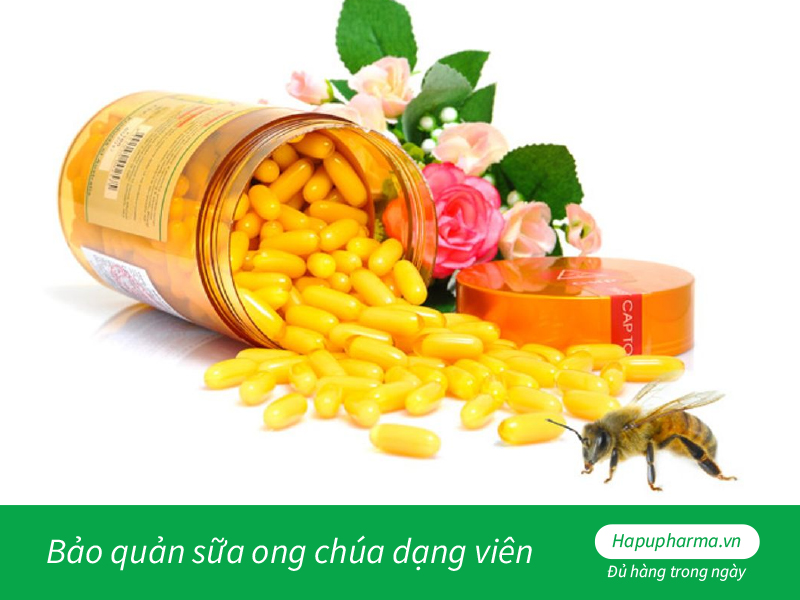  Bảo quản sữa ong chúa dạng viên