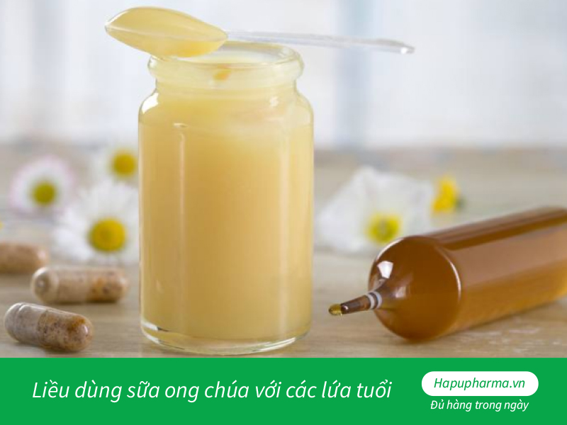 Liều dùng sữa ong chúa với các lứa tuổi