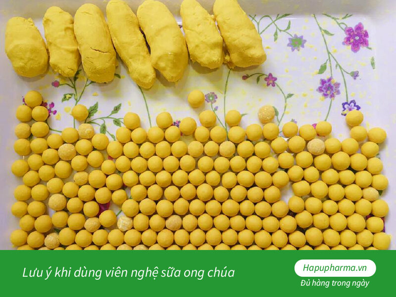 Lưu ý khi dùng viên nghệ sữa ong chúa