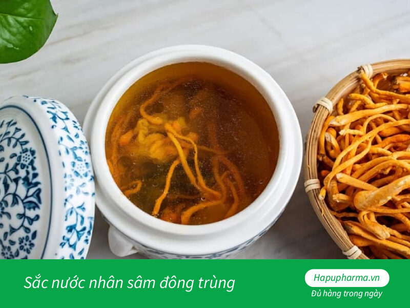 Sắc nước nhân sâm đông trùng