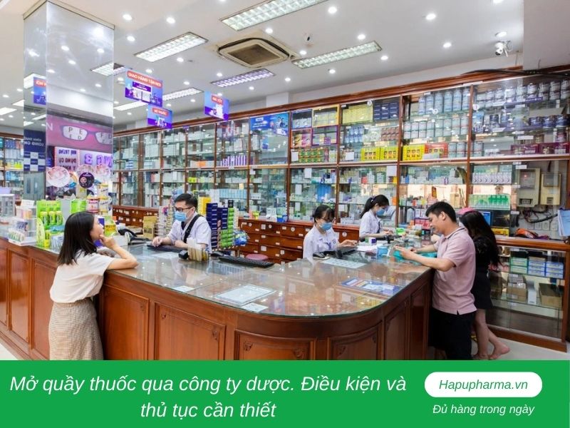 Mở quầy thuốc qua công ty dược. Điều kiện và thủ tục cần thiết